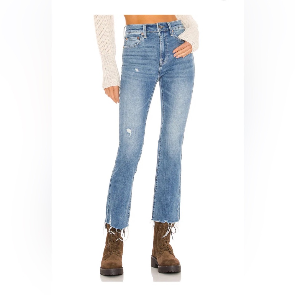 Pistola Lennon High Rise Cropped Boot Jeans in Zuma